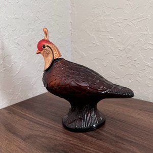 Vintage 1970's Avon Wild Country Aftershave Bottle Quail Decanter- 5.5 FL OZ